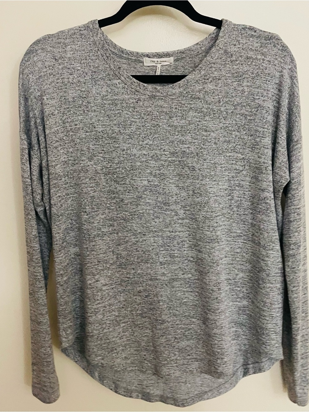 rag & bone Heather Gray Crew Neck Top